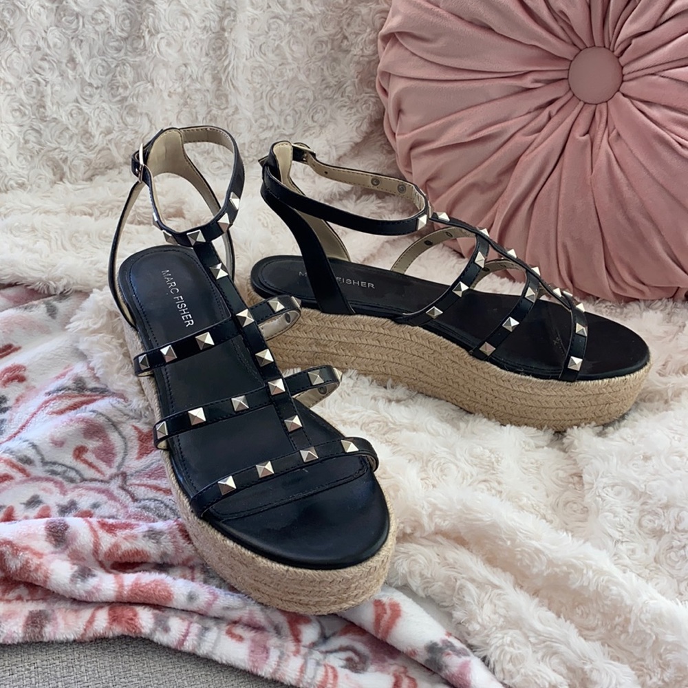 Mark Fisher Stud Espadrille Platforms